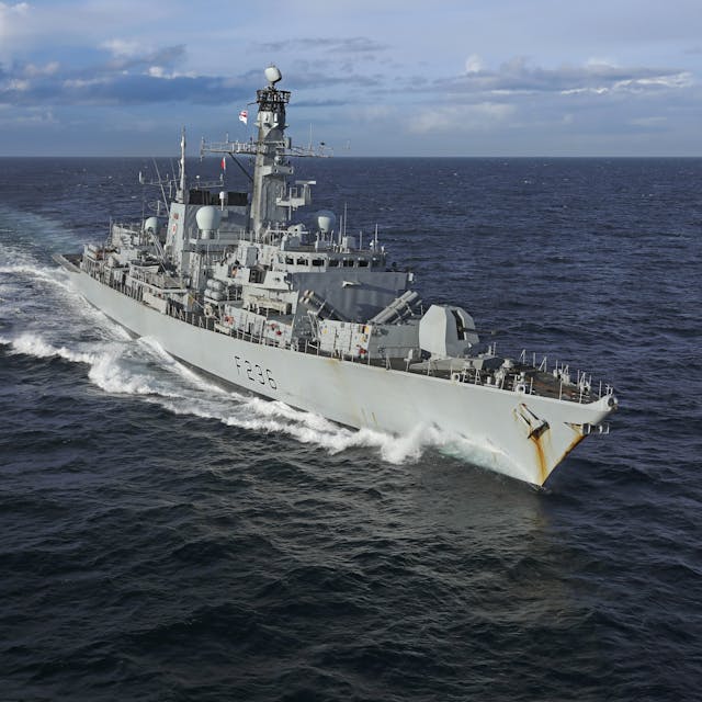 HMS Montrose visits Britain’s most remote territory