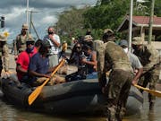 British Army undertake disaster relief in Belize