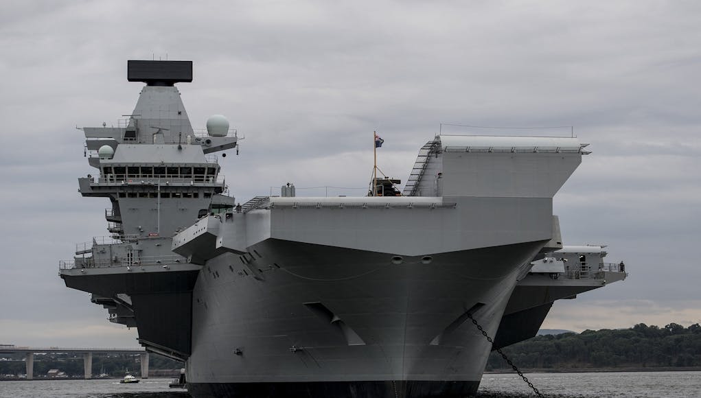NATION'S FLAGSHIP TAKES TO THE SEA FOR THE FIRST TIME