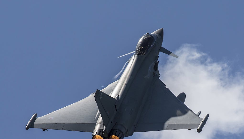 RAF TYPHOON SCRAMBLE IN RESPONSE TO RUSSIAN AIRCRAFT OVER THE BLACK SEA