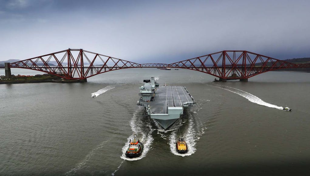 HMS QUEEN ELIZABETH RETURNS TO ROSYTH FOR PLANNED MAINTENANCE