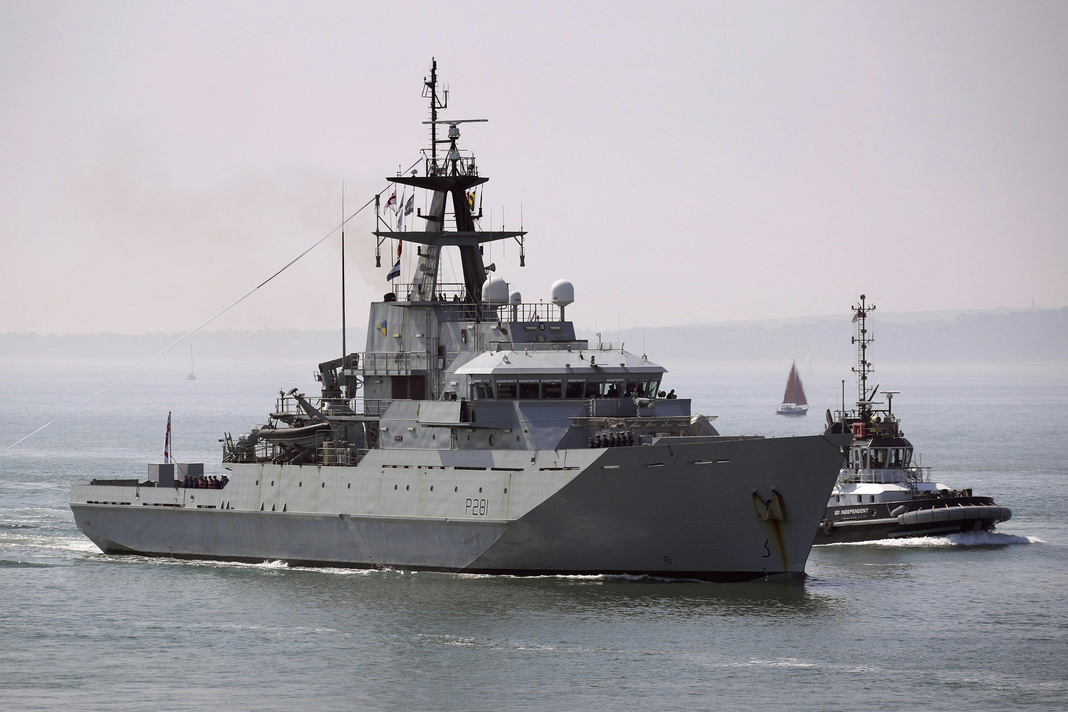 HMS Tyne reactivated due to issues with replacement ship