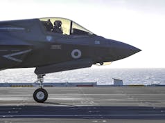 British jets on a British carrier in British waters for first time in decade