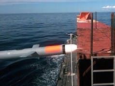 Raytheon enhance the Tomahawk cruise missile to hit moving targets at sea