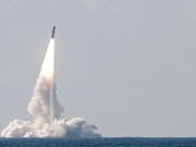 French Navy submarine test fires M51 nuclear ballistic missile
