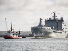 RFA Tiderace arrives in the UK for the first time
