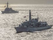 British and American warships depart Barents Sea
