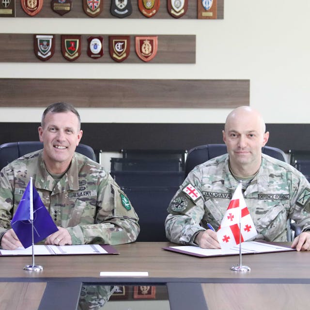 NATO signs letter of cooperation with Georgian Defence Forces