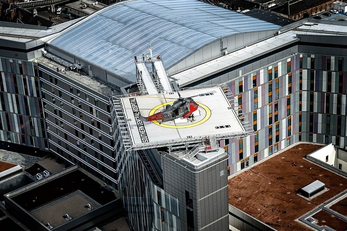 Glasgow Superhospital helipad has nearly 1,000 landings in 4 years